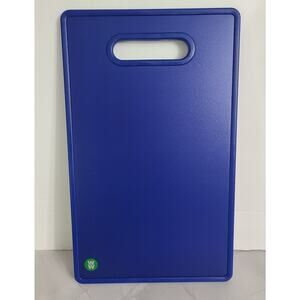 Vintage Weight Watchers Cutting Board Blue Hard Surface Not Flexible